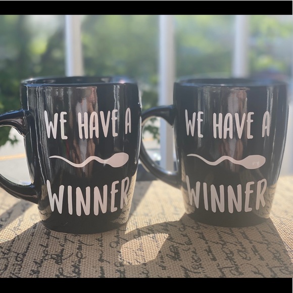 PREGNANCY GIFT🤰🏻 HANDMADE MUG SET 4 PARENTS-2-BE - Picture 2 of 4